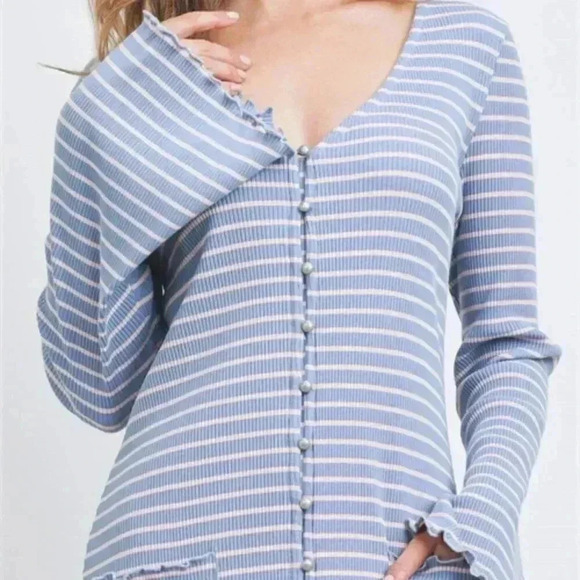 Boho Striped Long sleeve Dress - Picture 8 of 8